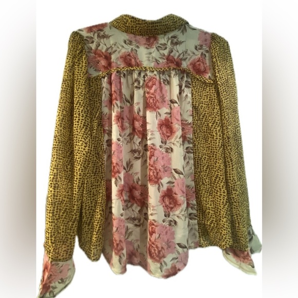 Umgee Women’s Floral Leopard Print Oversized Beautiful Blouse New XL-2XL - Picture 13 of 13